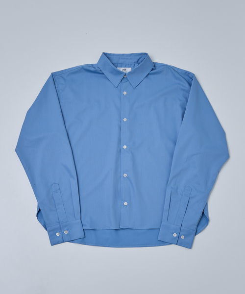 AH ABAHOUSE（エーエイチアバハウス）の「LONG SLEEVE CROPPED SHIRT / ロングスリーブ クロップドシャツ（シャツ/ブラウス・メンズ・ホワイト/チャコールグレー/ブラック/ネイビー/ブルー・46/48/44）」の14枚目の写真