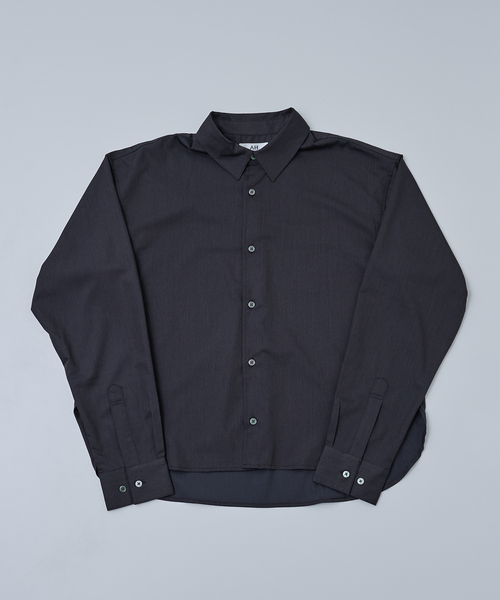 AH ABAHOUSE（エーエイチアバハウス）の「LONG SLEEVE CROPPED SHIRT / ロングスリーブ クロップドシャツ（シャツ/ブラウス・メンズ・ホワイト/チャコールグレー/ブラック/ネイビー/ブルー・46/48/44）」の21枚目の写真