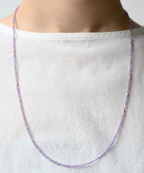 sowi（ソーイ）の「Talat　サヌック　ネックレス（ネックレス・レディース・ホワイト系その他2/ターコイズブルー/パープル/ホワイト系その他/ライトグリーン/サーモンピンク/レッド/ワインレッド・60cm）」の5枚目の写真