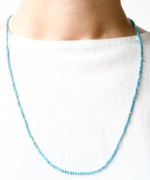 sowi（ソーイ）の「Talat　サヌック　ネックレス（ネックレス・レディース・ホワイト系その他2/ターコイズブルー/パープル/ホワイト系その他/ライトグリーン/サーモンピンク/レッド/ワインレッド・60cm）」の4枚目の写真