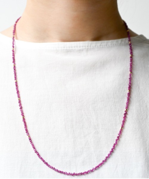 sowi（ソーイ）の「Talat　サヌック　ネックレス（ネックレス・レディース・ホワイト系その他2/ターコイズブルー/パープル/ホワイト系その他/ライトグリーン/サーモンピンク/レッド/ワインレッド・60cm）」の8枚目の写真