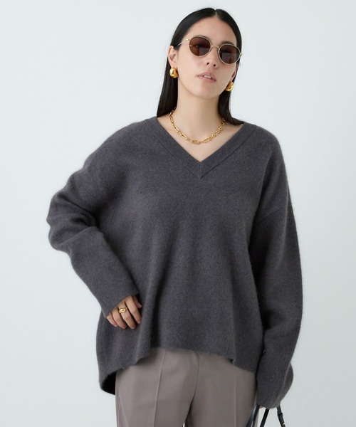 Chaos（カオス）の「Chaos(カオス)/ ◇金子綾さんYouTube紹介◇　リネーレリバープルオーバー  【セットアップ可】（ニット/セーター・レディース・ベージュ/グレー系その他・FREE）」の8枚目の写真