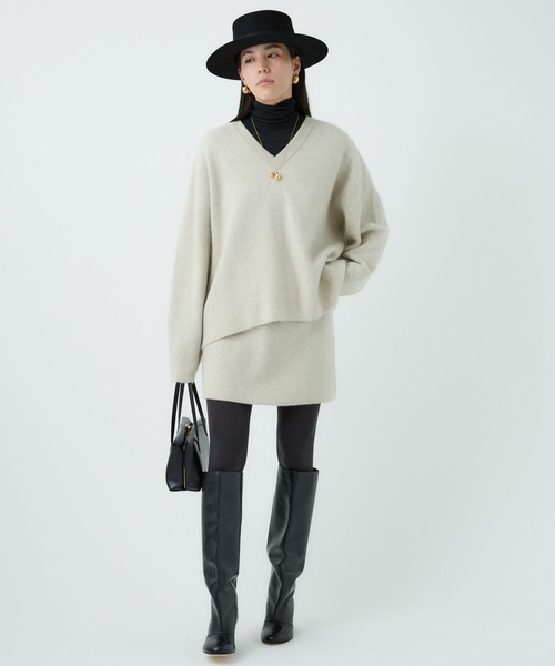 Chaos（カオス）の「Chaos(カオス)/ ◇金子綾さんYouTube紹介◇　リネーレリバープルオーバー  【セットアップ可】（ニット/セーター・レディース・ベージュ/グレー系その他・FREE）」の15枚目の写真