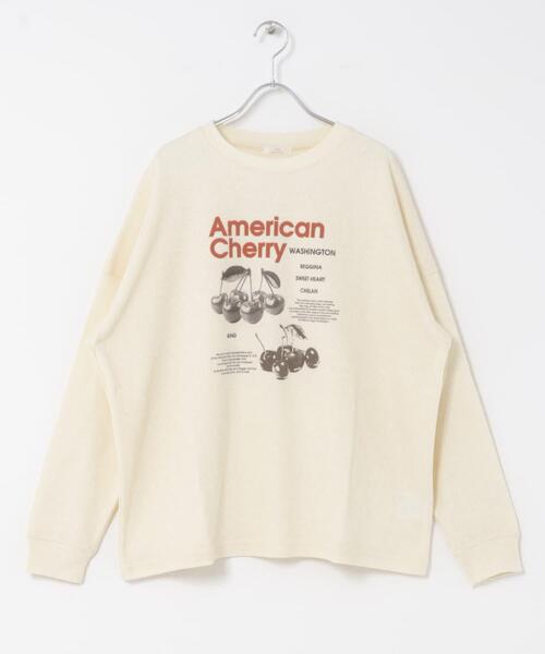 ITEMS URBANRESEARCH（アイテムズ アーバンリサーチ）の「ワッフルプリントロゴプルオーバー（Tシャツ/カットソー・レディース・アイボリー/チャコールグレー/モカ・FREE）」の8枚目の写真
