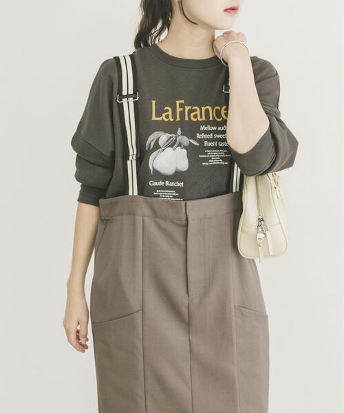 ITEMS URBANRESEARCH（アイテムズ アーバンリサーチ）の「ワッフルプリントロゴプルオーバー（Tシャツ/カットソー・レディース・アイボリー/チャコールグレー/モカ・FREE）」の11枚目の写真