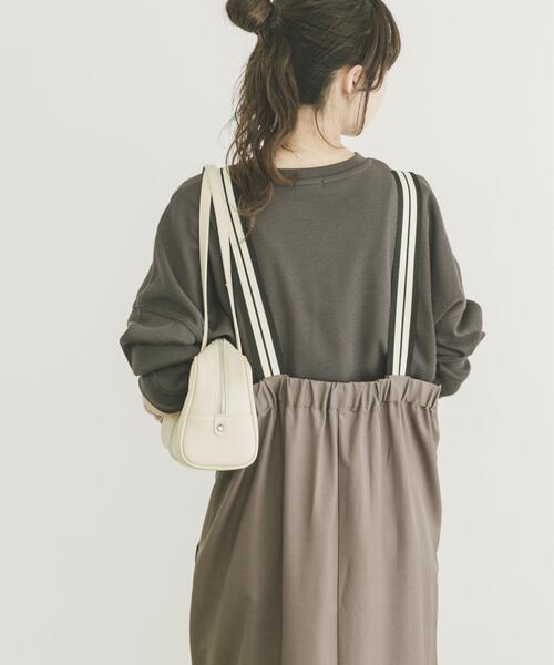 ITEMS URBANRESEARCH（アイテムズ アーバンリサーチ）の「ワッフルプリントロゴプルオーバー（Tシャツ/カットソー・レディース・アイボリー/チャコールグレー/モカ・FREE）」の12枚目の写真