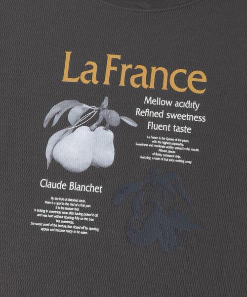 ITEMS URBANRESEARCH（アイテムズ アーバンリサーチ）の「ワッフルプリントロゴプルオーバー（Tシャツ/カットソー・レディース・アイボリー/チャコールグレー/モカ・FREE）」の16枚目の写真