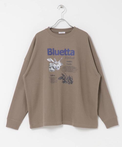 ITEMS URBANRESEARCH（アイテムズ アーバンリサーチ）の「ワッフルプリントロゴプルオーバー（Tシャツ/カットソー・レディース・アイボリー/チャコールグレー/モカ・FREE）」の22枚目の写真