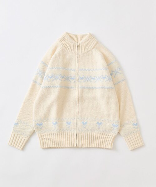 OLIVE des OLIVE(オリーブデオリーブ)の「カウチンニット(ニット/セーター・レディース・オフホワイト/トップグレー/スミクロ・FREE)」の6枚目の写真