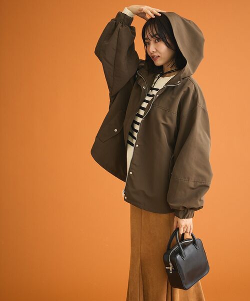 ELENCARE DUE（エレンカーレデュエ）の「・ELENCARE DUE マウンテンパーカー（マウンテンパーカー・レディース・ブラック/アイボリー/カーキ・FREE）」の21枚目の写真