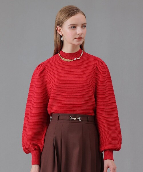 セール】リップルタックパフ プルオーバー（ニット/セーター）｜ANAYI