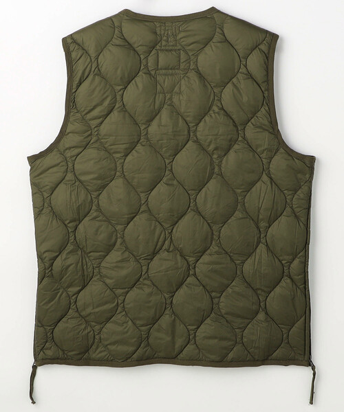 FREAK'S STORE（フリークスストア）の「限定展開 TAION/タイオン ミリタリー VネックWジップ ダウンベスト-ソフトシェル / TAION-001ALSZML-1（ダウンベスト・メンズ・ブラック/オリーブ・SMALL/MEDIUM/LARGE/X-LARGE）」の4枚目の写真