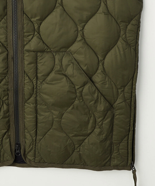 FREAK'S STORE（フリークスストア）の「限定展開 TAION/タイオン ミリタリー VネックWジップ ダウンベスト-ソフトシェル / TAION-001ALSZML-1（ダウンベスト・メンズ・ブラック/オリーブ・SMALL/MEDIUM/LARGE/X-LARGE）」の20枚目の写真