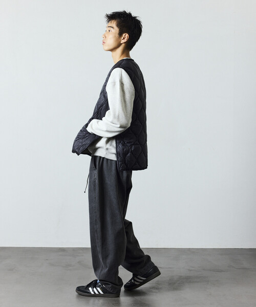 FREAK'S STORE（フリークスストア）の「限定展開 TAION/タイオン ミリタリー VネックWジップ ダウンベスト-ソフトシェル / TAION-001ALSZML-1（ダウンベスト・メンズ・ブラック/オリーブ・SMALL/MEDIUM/LARGE/X-LARGE）」の19枚目の写真