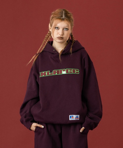 RUSSELL ATHLETIC バーガンディ パーカー USA製 Russell Athletic 90s