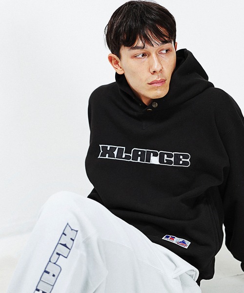 Russell Athletic（ラッセルアスレティック）の「XLARGE×RUSSELL ATHLETIC PULLOVER HOODED SWEATSHIRT（パーカー・メンズ・グレー/ブラック/ネイビー/バーガンディー・XL/L/M/S）」の10枚目の写真