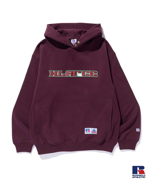 Russell Athletic（ラッセルアスレティック）の「XLARGE×RUSSELL ATHLETIC PULLOVER HOODED SWEATSHIRT（パーカー・メンズ・グレー/ブラック/ネイビー/バーガンディー・XL/L/M/S）」の13枚目の写真