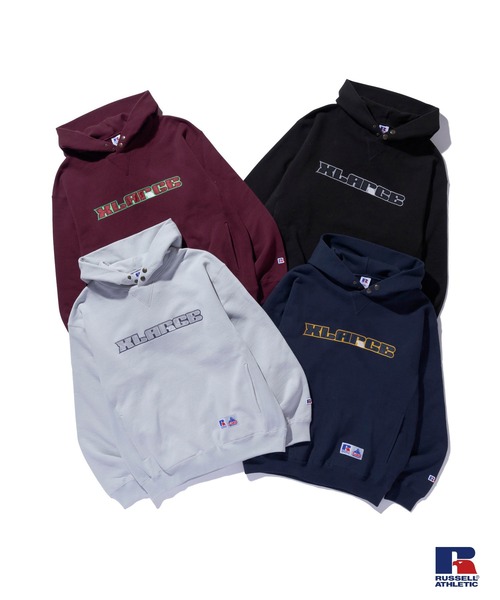 Russell Athletic（ラッセルアスレティック）の「XLARGE×RUSSELL ATHLETIC PULLOVER HOODED SWEATSHIRT（パーカー・メンズ・グレー/ブラック/ネイビー/バーガンディー・XL/L/M/S）」の21枚目の写真