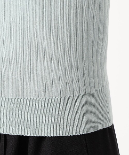 COMME CA（コムサ）の「コットンポリエステル ニットポロシャツ（ニット/セーター・レディース・ブラック・9号）」の3枚目の写真
