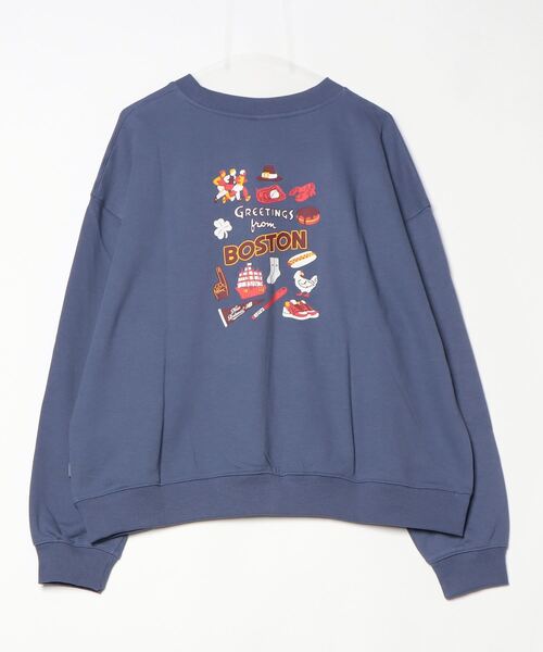 NEW BALANCE（ニューバランス）の「【別注】ニューバランス New Balance スーベニアアイコンクルー 限定コラボ（スウェット・レディース・ライトベージュ/ブルーグレー/チャコールグレー・S/M/L/XL）」の4枚目の写真