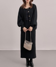 SAISON DE PAPILLON（セゾンドパピヨン）の「カーディガン×スカートニットセットアップ（セットアップ）」