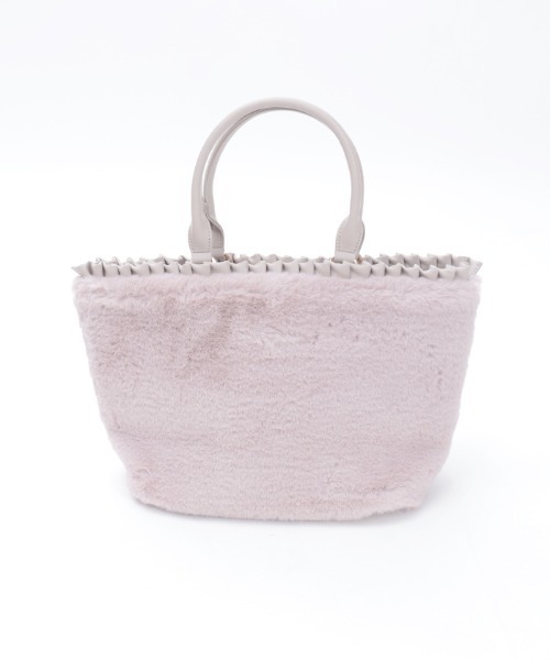 axes femme（アクシーズファム）の「ビッグリボンファーバッグ（トートバッグ・レディース・キナリ/ラベンダー/ブラック・FREE）」の13枚目の写真