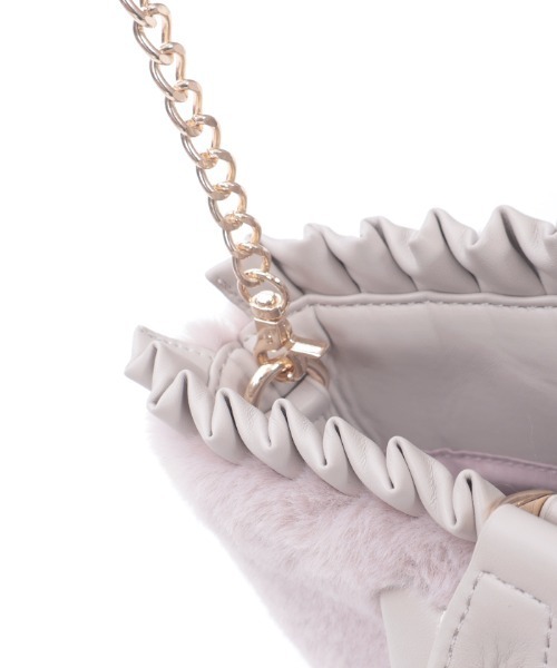 axes femme（アクシーズファム）の「ビッグリボンファーバッグ（トートバッグ・レディース・キナリ/ラベンダー/ブラック・FREE）」の14枚目の写真