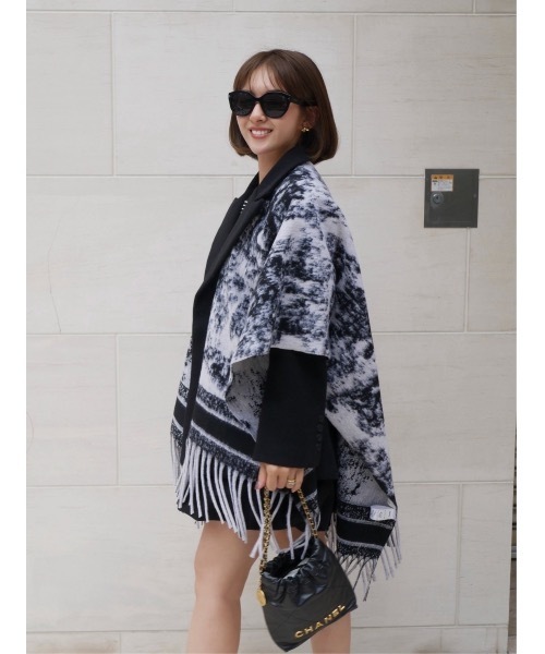 シティシックデザインフリンジポンチョ（ポンチョ）｜BeBeoD（べベッド