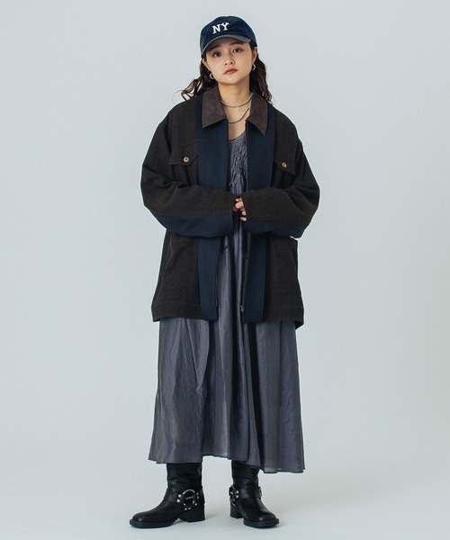 ROSE BUD(ローズバッド)の「HERRINGBONE HUNTING JACKET(その他アウター・レディース・ブラウン/ベージュ・ONE SIZE)」の19枚目の写真