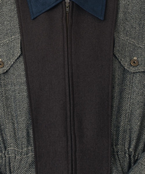 ROSE BUD(ローズバッド)の「HERRINGBONE HUNTING JACKET(その他アウター・レディース・ブラウン/ベージュ・ONE SIZE)」の14枚目の写真