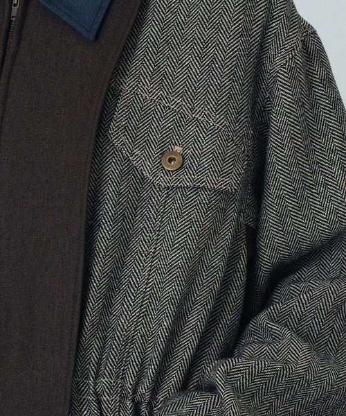 ROSE BUD(ローズバッド)の「HERRINGBONE HUNTING JACKET(その他アウター・レディース・ブラウン/ベージュ・ONE SIZE)」の13枚目の写真