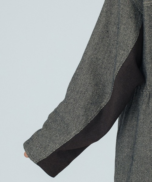 ROSE BUD(ローズバッド)の「HERRINGBONE HUNTING JACKET(その他アウター・レディース・ブラウン/ベージュ・ONE SIZE)」の10枚目の写真