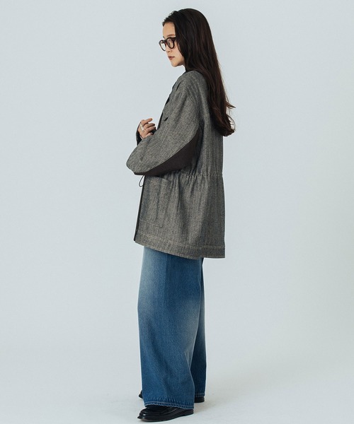 セール】HERRINGBONE HUNTING JACKET（その他アウター）｜ROSE BUD