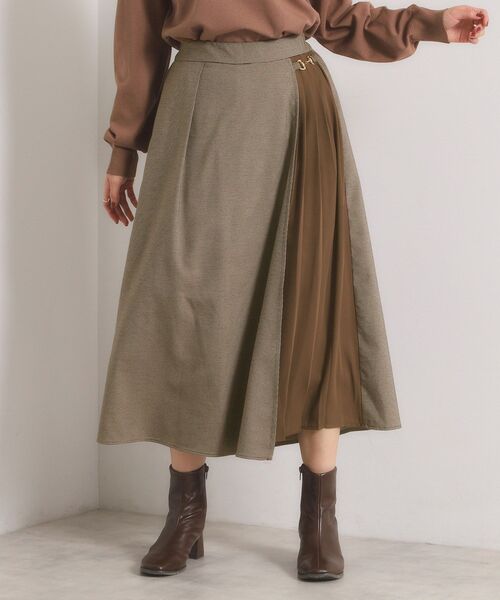 セール】【手洗い可】チェック切替ガウチョパンツ（その他パンツ