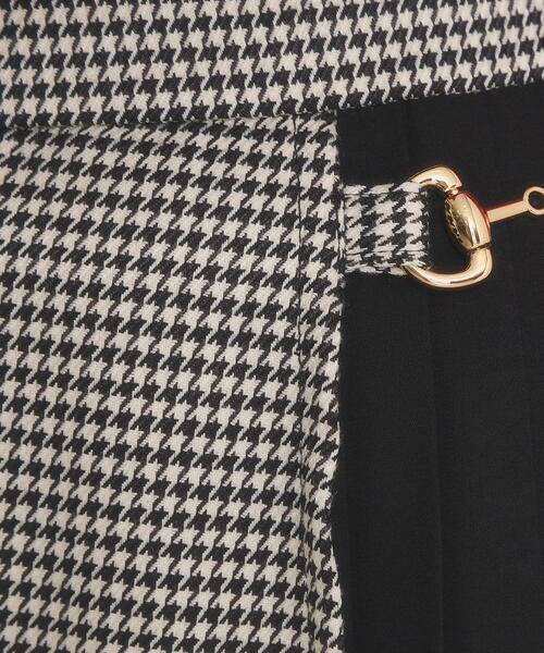 ITS'DEMO（イッツデモ）の「【手洗い可】チェック切替ガウチョパンツ（その他パンツ・レディース・グレー系1/ブラック系1/ダークブラウン系1・00）」の4枚目の写真