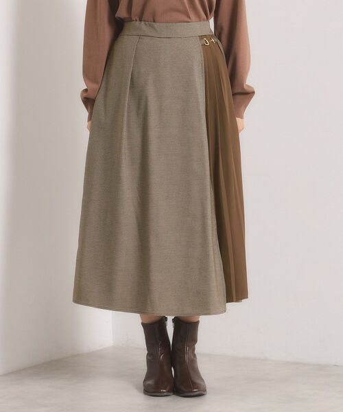 セール】【手洗い可】チェック切替ガウチョパンツ（その他パンツ