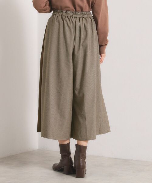 セール】【手洗い可】チェック切替ガウチョパンツ（その他パンツ