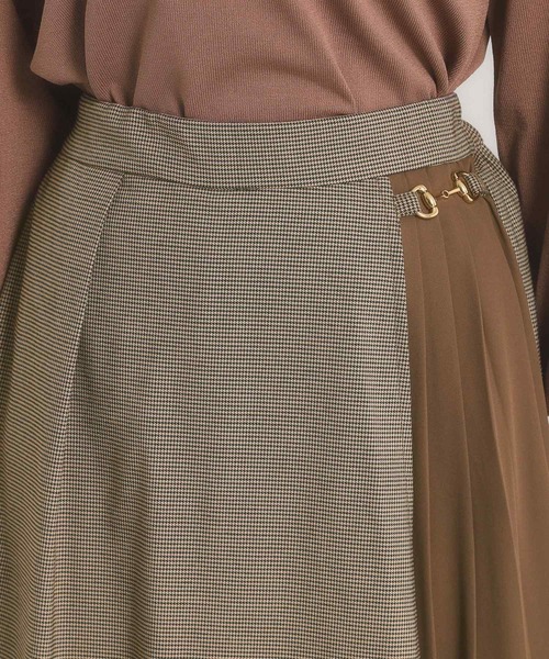 ITS'DEMO（イッツデモ）の「【手洗い可】チェック切替ガウチョパンツ（その他パンツ・レディース・グレー系1/ブラック系1/ダークブラウン系1・00）」の20枚目の写真