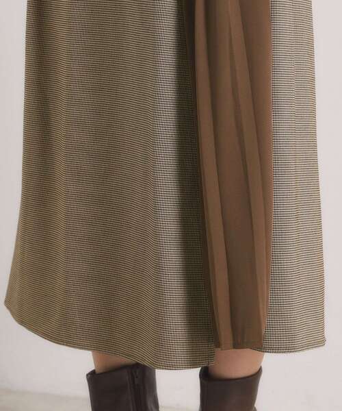 ITS'DEMO（イッツデモ）の「【手洗い可】チェック切替ガウチョパンツ（その他パンツ・レディース・グレー系1/ブラック系1/ダークブラウン系1・00）」の17枚目の写真