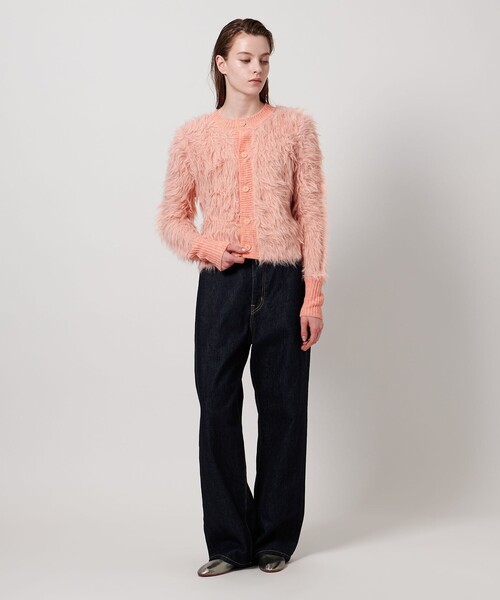 ASTRAET(アストラット)の「<ASTRAET>シャギー クルーネック カーディガン(カーディガン/ボレロ・レディース・ブラック/グレー系/ピンク・FREE)」の19枚目の写真