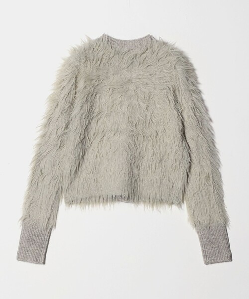 ＜ASTRAET＞シャギー クルーネック カーディガン ASTRAET＞シャギー クルーネック カーディガン（カーディガン/ボレロ