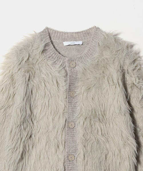 ＜ASTRAET＞シャギー クルーネック カーディガン ASTRAET＞シャギー クルーネック カーディガン（カーディガン/ボレロ