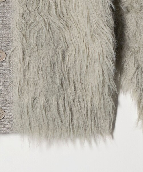 ASTRAET(アストラット)の「<ASTRAET>シャギー クルーネック カーディガン(カーディガン/ボレロ・レディース・ブラック/グレー系/ピンク・FREE)」の16枚目の写真