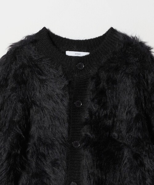アストラット　カーディガン ASTRAET＞シャギー クルーネック カーディガン（カーディガン/ボレロ