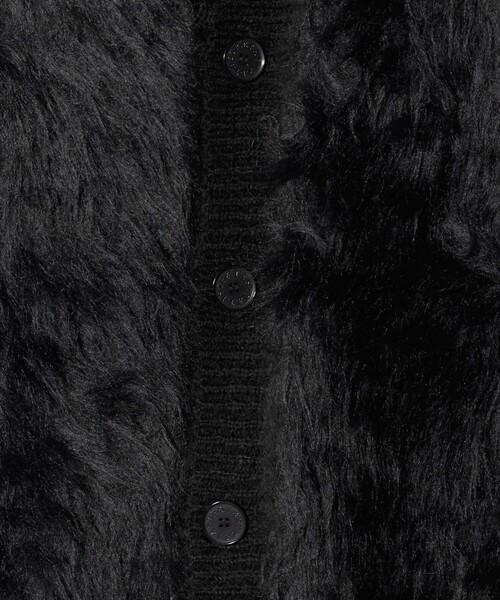 ASTRAET(アストラット)の「<ASTRAET>シャギー クルーネック カーディガン(カーディガン/ボレロ・レディース・ブラック/グレー系/ピンク・FREE)」の4枚目の写真