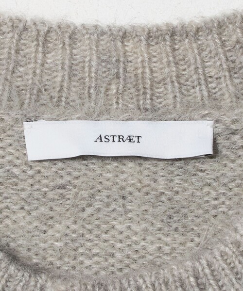 ASTRAET＞シャギー クルーネック カーディガン（カーディガン/ボレロ
