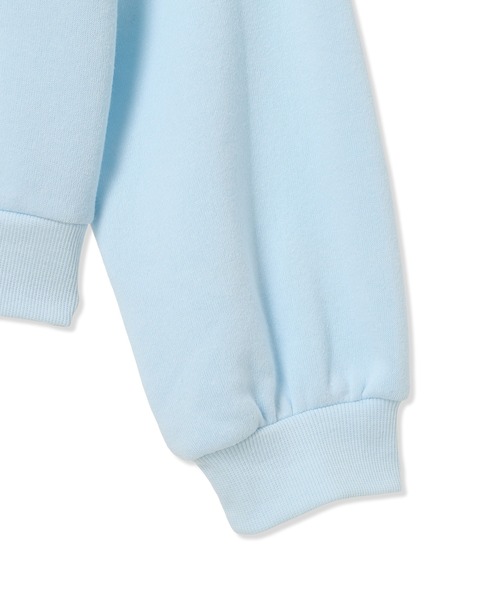 Amourire girl（アムリールガール）の「ぽわん袖シフォンフリルプルオーバー（スウェット・キッズ・オフホワイト/グレー/サックスブルー・160cm/150cm/140cm/130cm）」の13枚目の写真