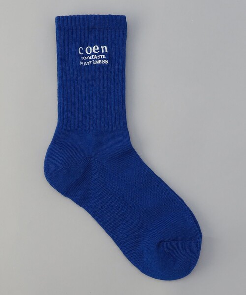 coen（コーエン）の「COENロゴ刺繍リブソックス（ソックス/靴下・レディース・オフホワイト/レッド/イエロー/コバルトブルー・FREE）」の11枚目の写真