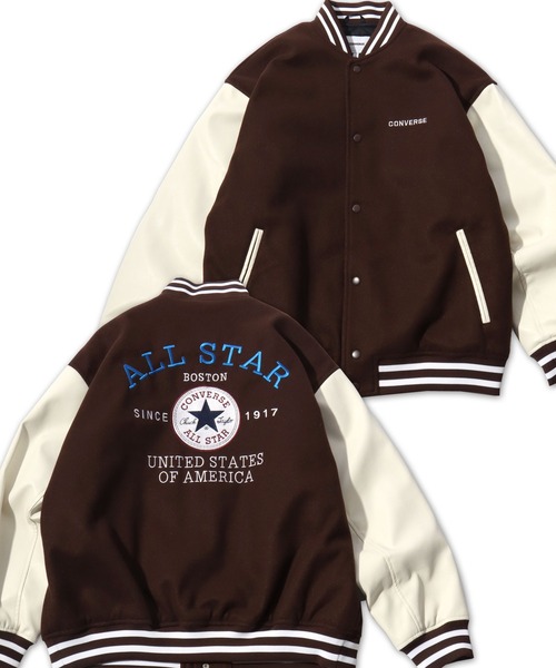 セール】2025AW CONVERSE /コンバース メルトンウール/デニム 袖