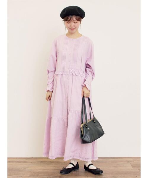 Samansa Mos2(サマンサ モスモス)の「がま口ショルダーバッグ(ハンドバッグ・レディース・ブラック/モカ・F)」の4枚目の写真